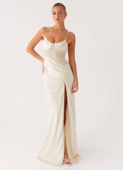 Rising Sun Maxi Dress Off White