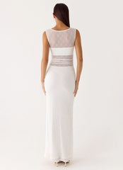 Sabre Maxi Dress White
